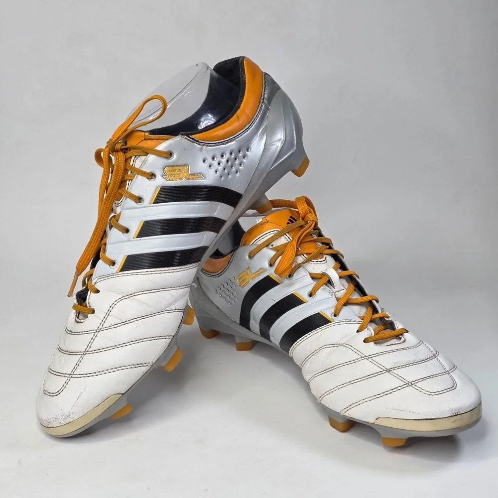 Adidas Adipure 11Pro Sprint Frame Men's Soccer Cleats Size 10.5 White Leather